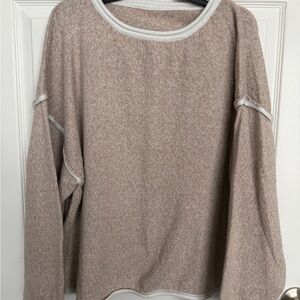 Cozy Tan Long Sleeve Sweater